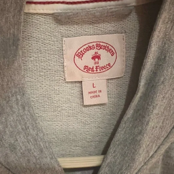 Brooks Brothers Large Grey & White Varsity Jacket - Picture 3 of 6